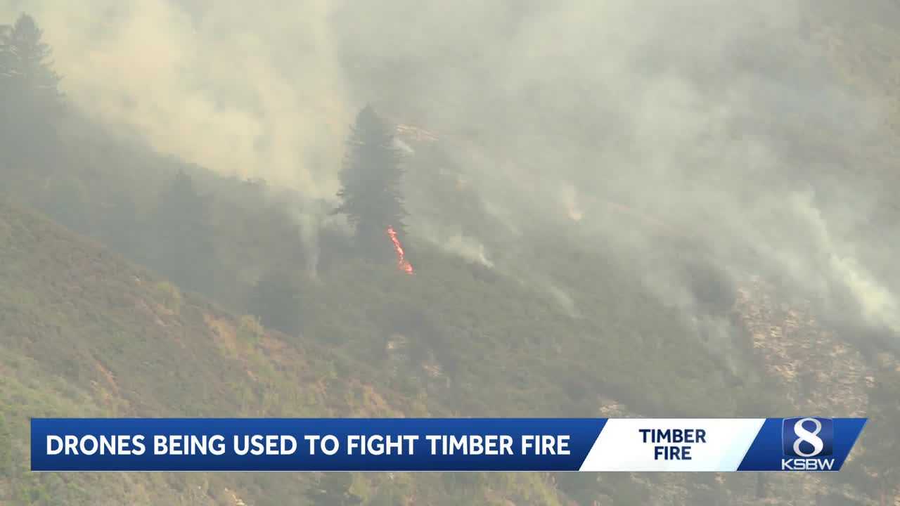 Cal Fire ramps up Timber Fire fight near Big Sur with backburns, drones and road closure