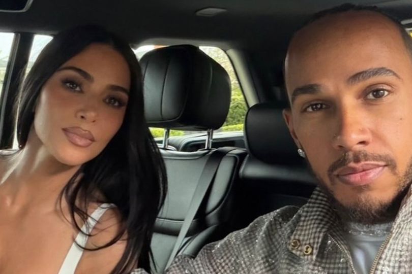 Kim Kardashian and Lewis Hamilton