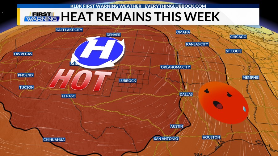 Heat remains around the region