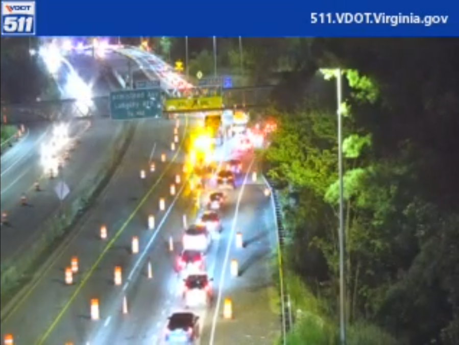 Eastbound lanes on I-64 near La Salle Avenue in Hampton reopen after ...