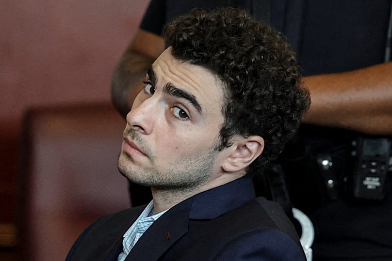 FILE - Luigi Mangione appears at a hearing in Manhattan Criminal Court in New York, Monday, May 18, 2026 Jeenah Moon/Pool Photo via AP, File