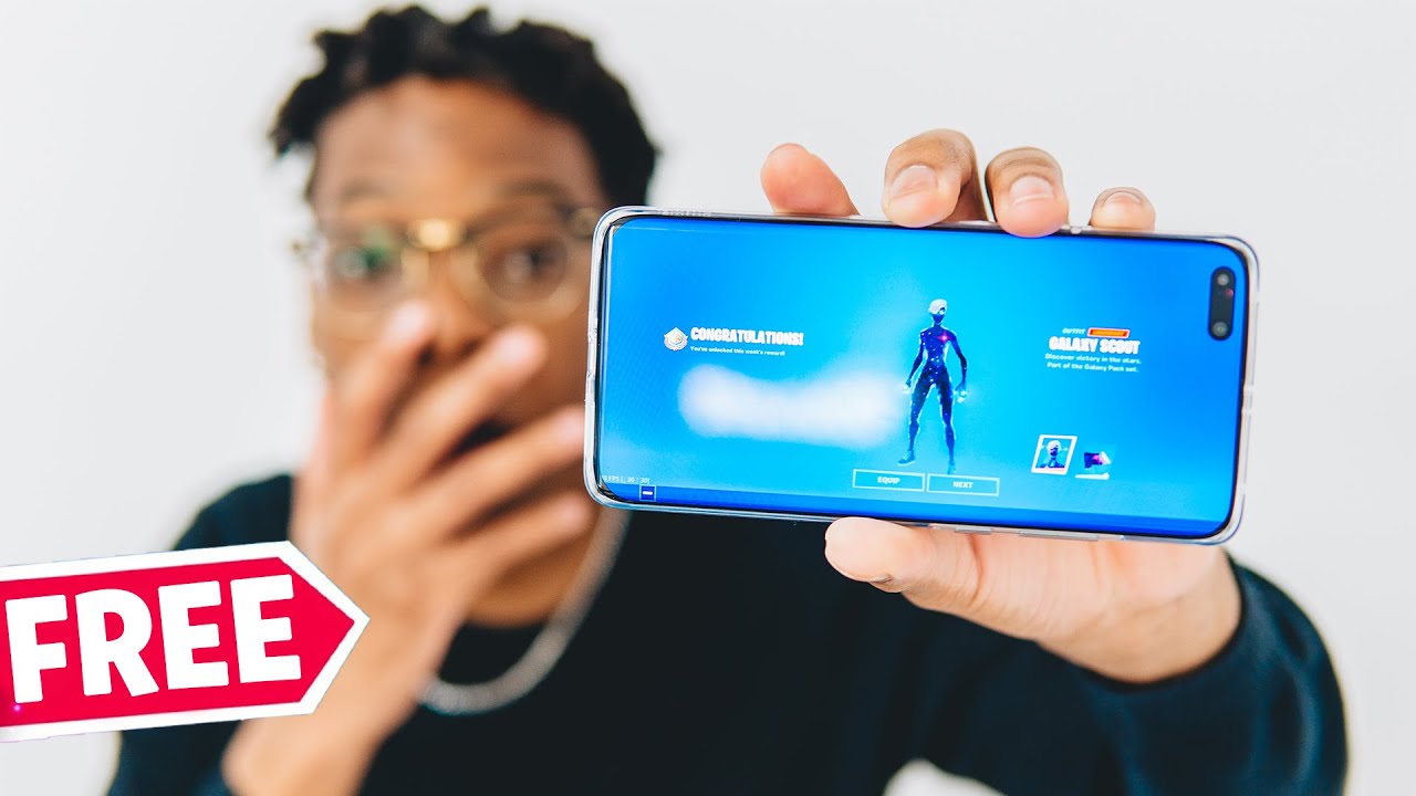 Fortnite Galaxy Scout skin gameplay - I got it early!