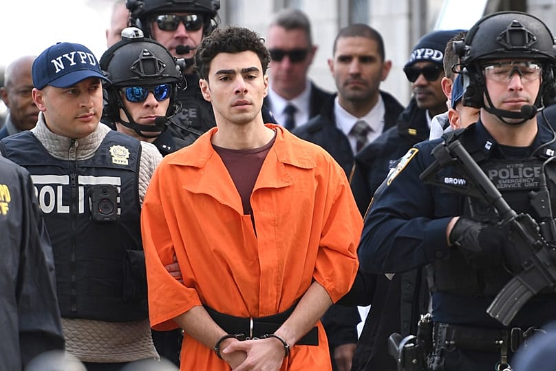 FILE - Luigi Mangione, a suspect in the fatal shooting of UnitedHealthcare CEO Brian Thompson, is escorted by police, Thursday, Dec. 19, 2024, in New York Pamela Smith/Copyright 2024 The AP. All rights reserved.