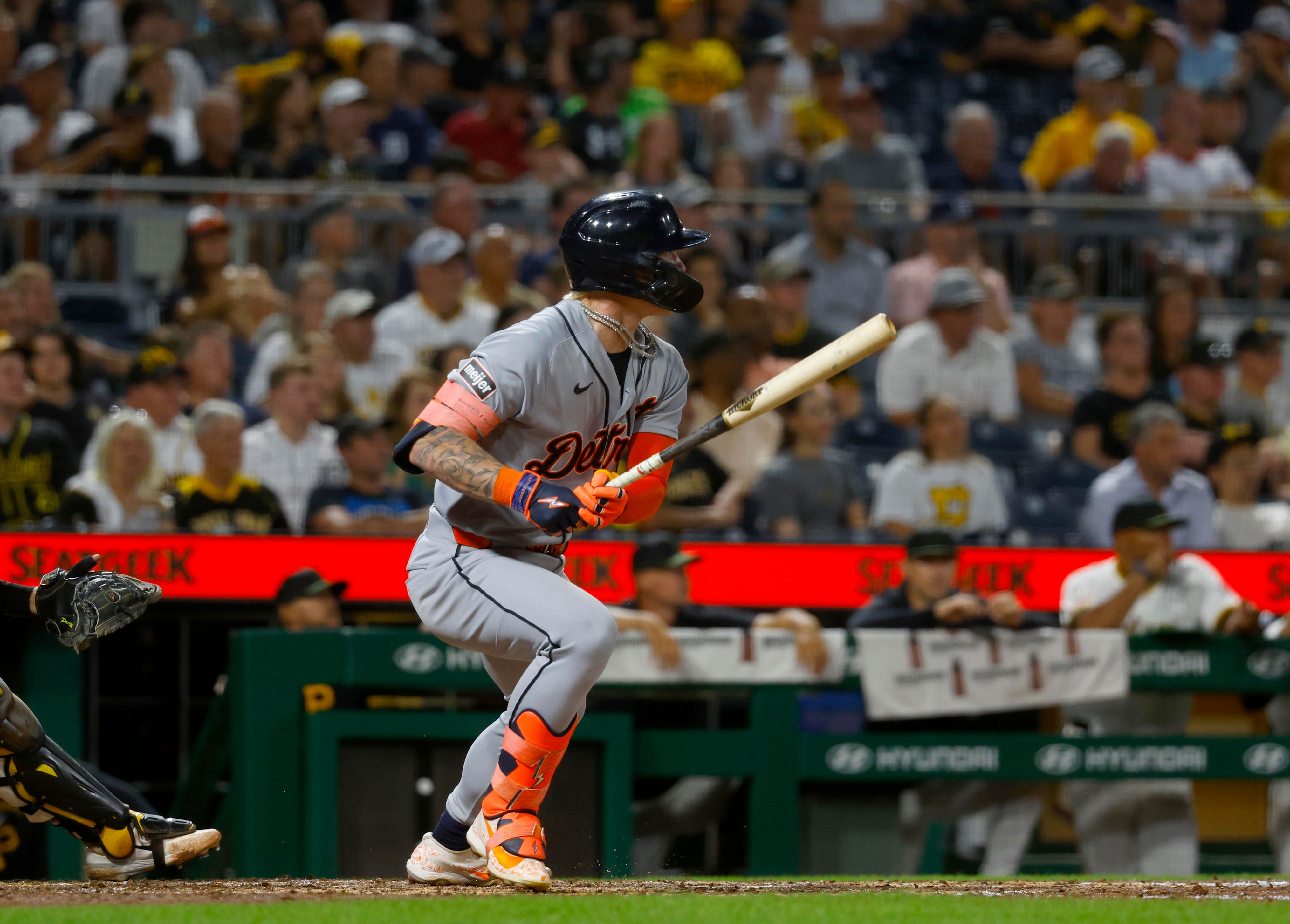 Max Clark pulls through on field and at bat in Tigers' win