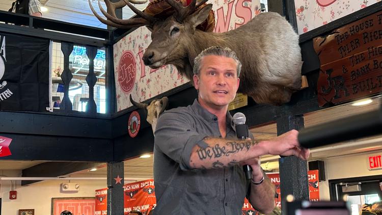 Pete Hegseth pays a visit to Iowa State Fair to support Rep. Zach Nunn ahead of midterms