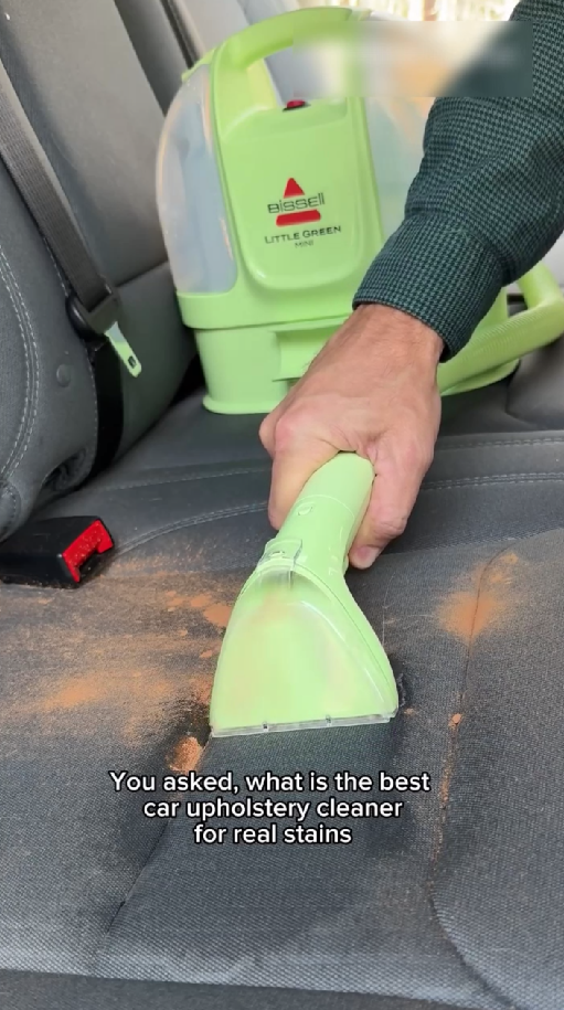 How to clean real stains from car upholstery