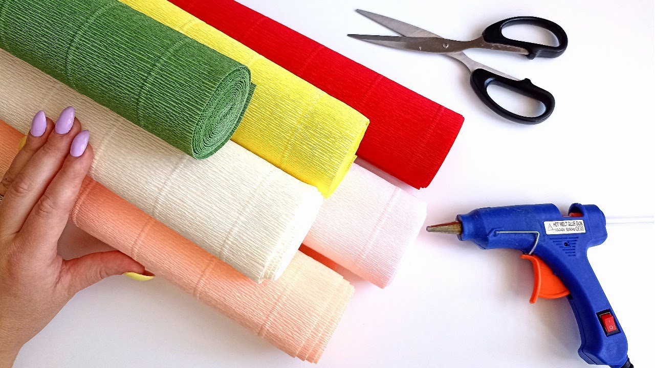 Beautiful DIY crafts using crepe paper