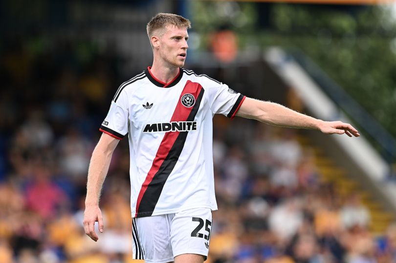 He scored a second-half header to secure victory for Sheffield United in the cup match against Mansfield Town.