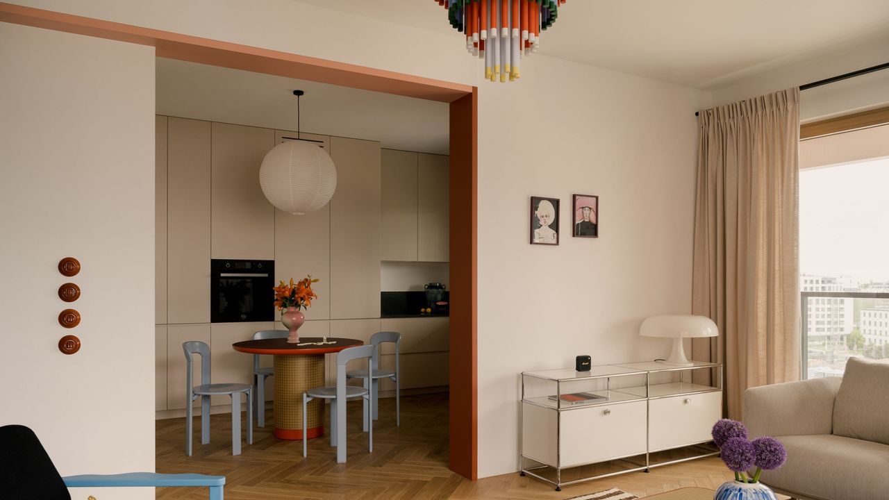 Family life and travel inspired this kaleidoscope of a Warsaw apartment