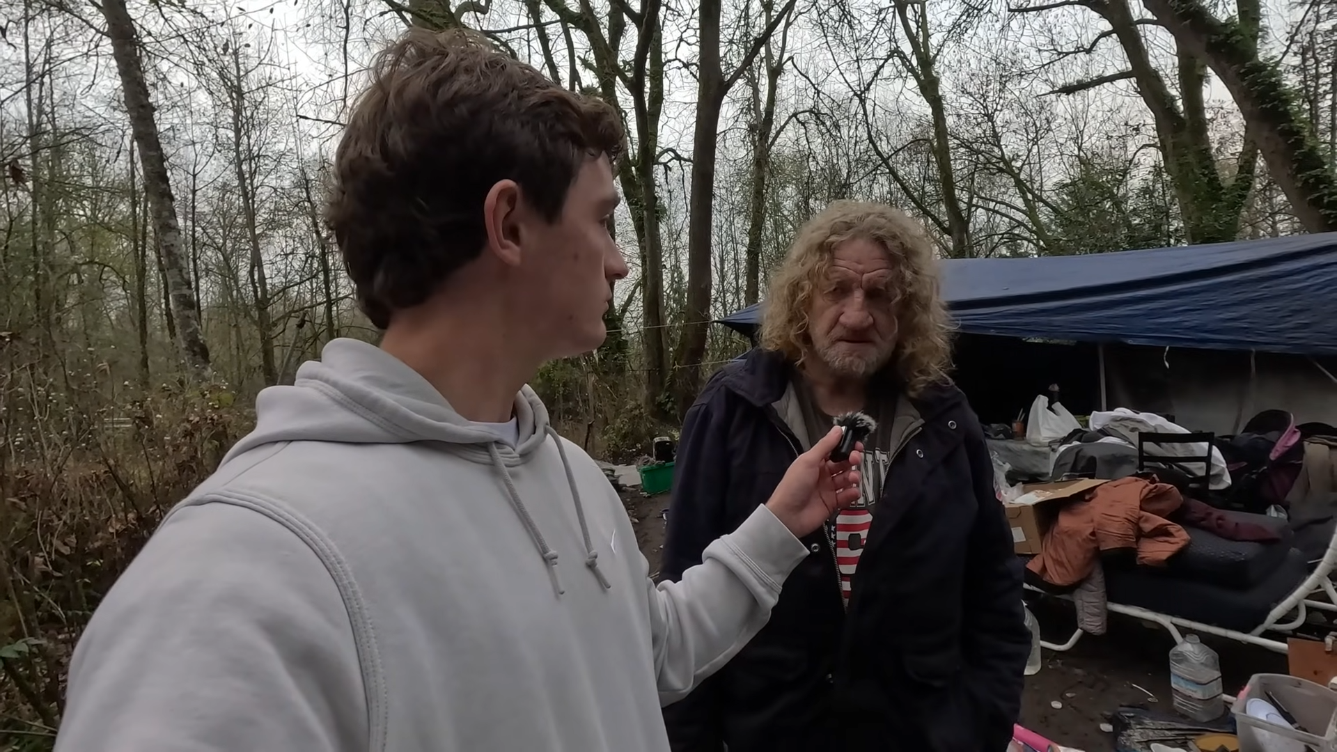 Nick Shirley finds a hidden homeless camp 30 minutes from Seattle… then ...
