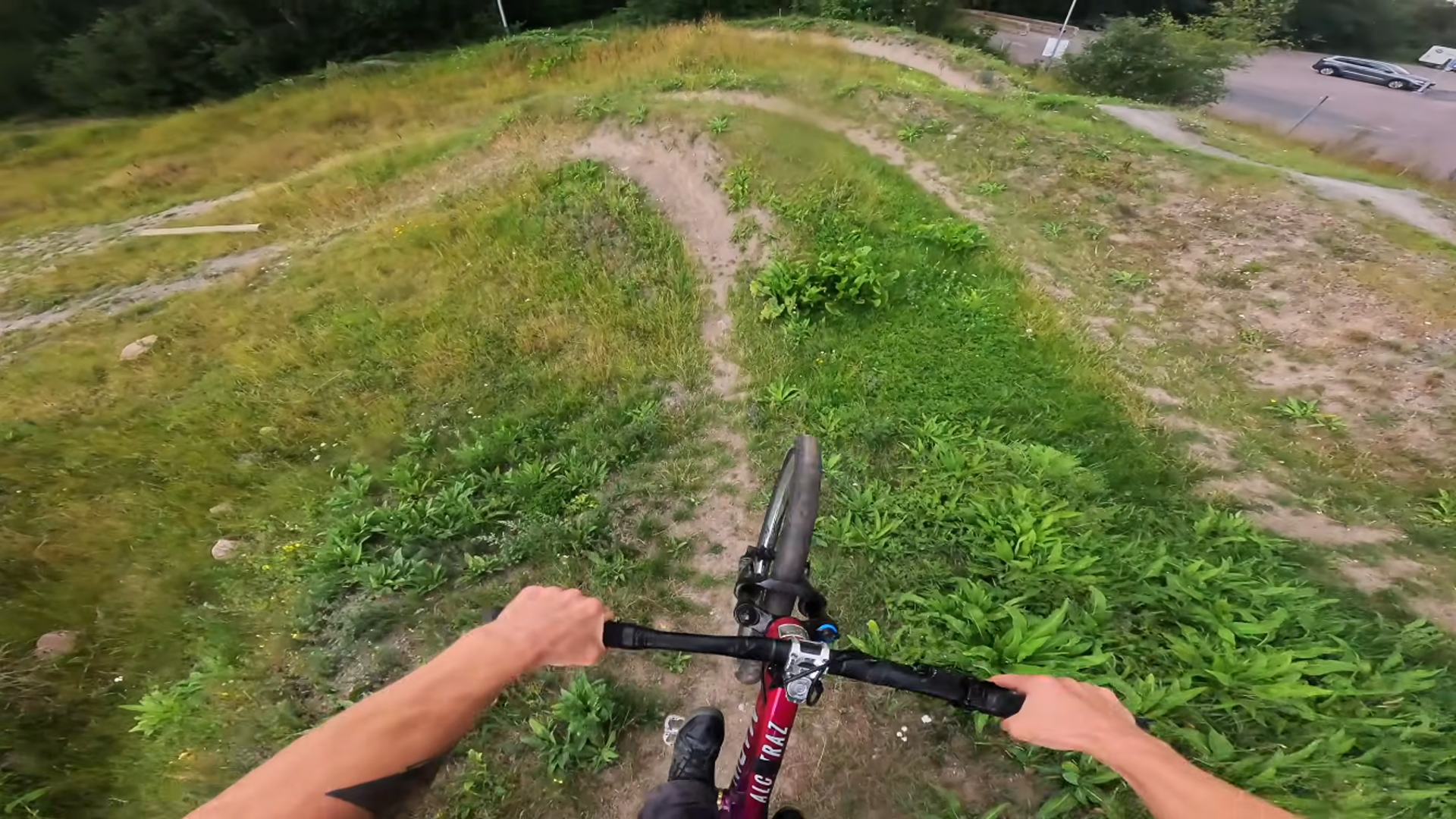 Testing hidden abandoned dirt jumps deep inside Stockholm