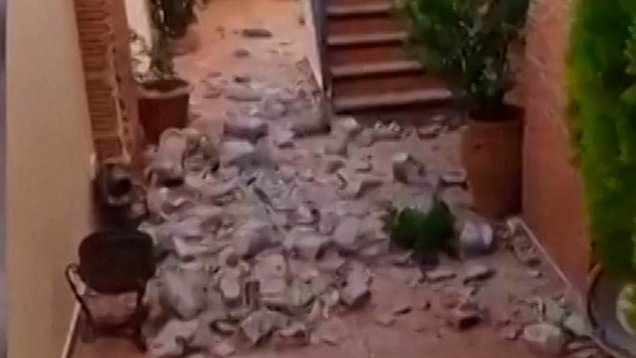 Footage shows extent of damage caused by earthquake in southern Spain