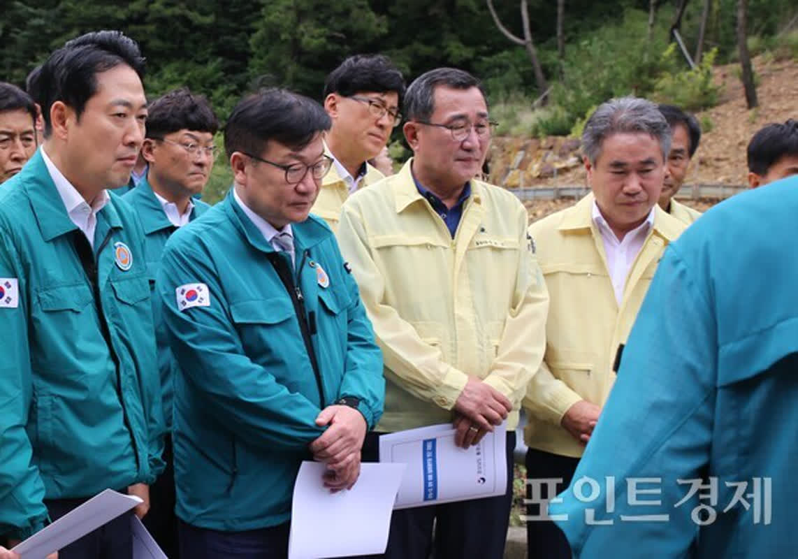 행정력 총력 집중... 장동혁·정점식, 야당 투톱 거제·통영 수해 현장 동반 출격