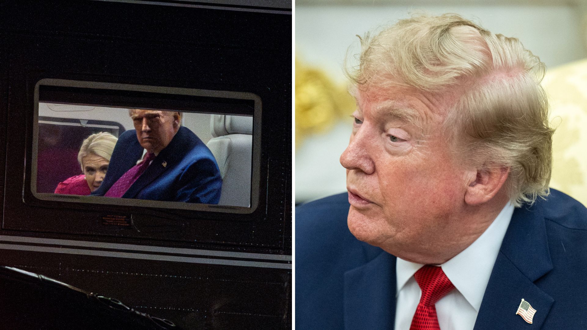 Trump attacks CNN reporter when questioned about his relationship with aide Natalie Harp
