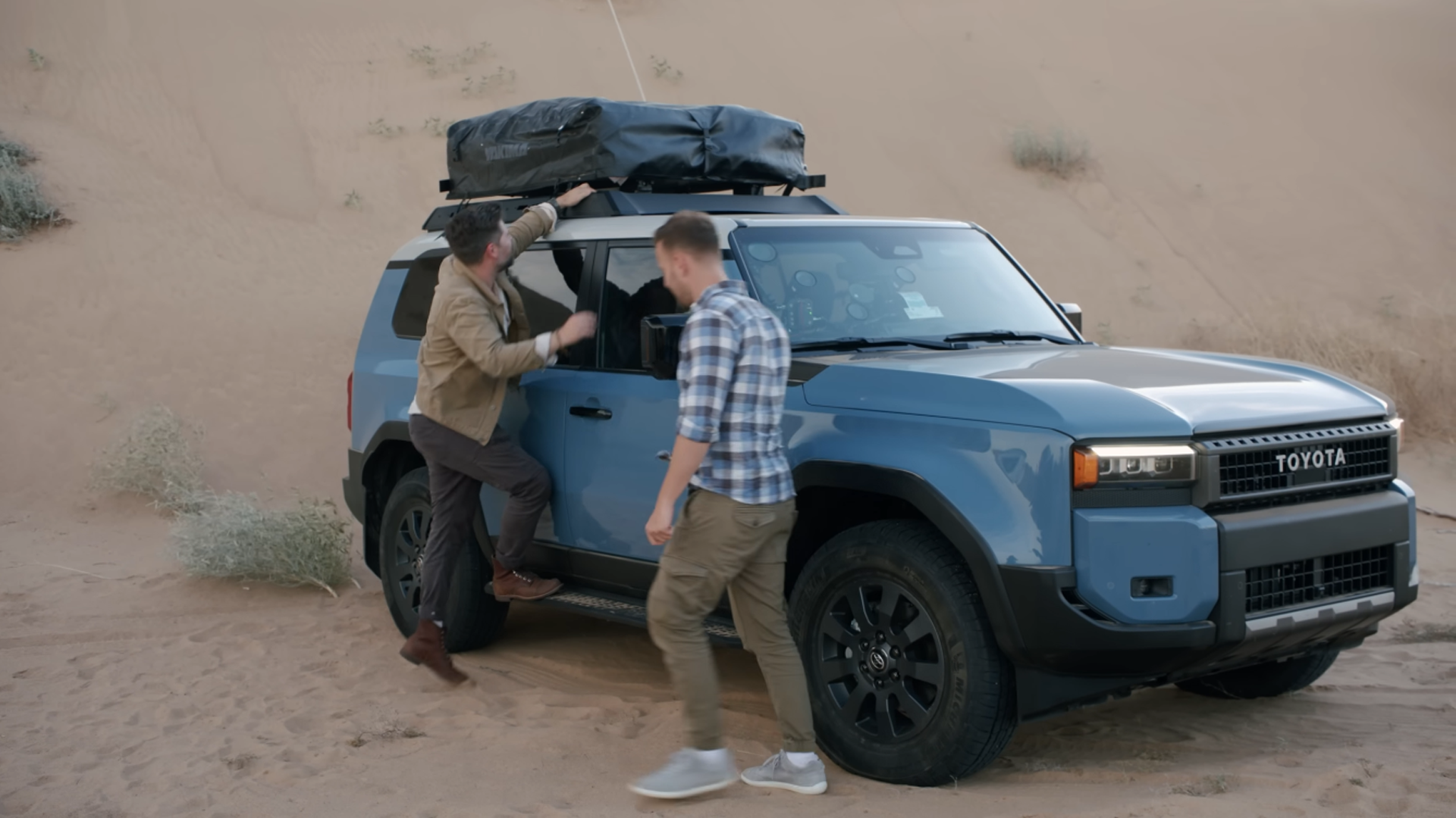 Testing Toyota New Hybrid Off Road SUV In Desert