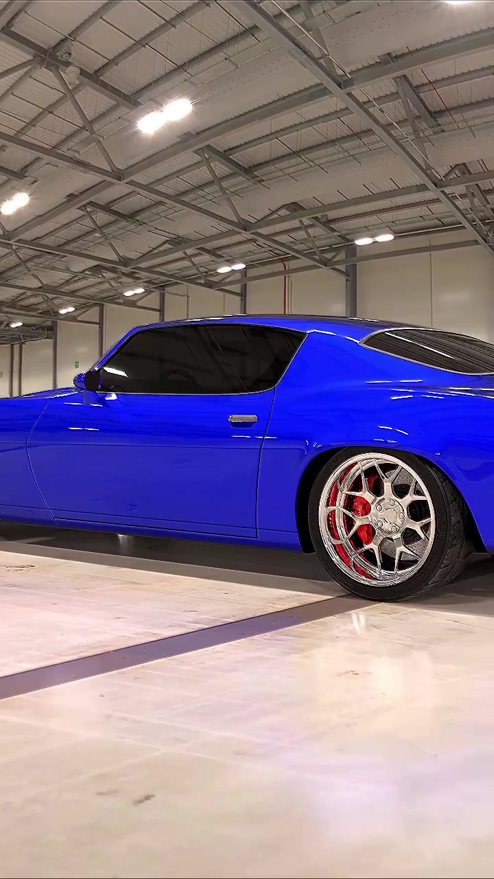Candy blue Camaro gets a restomod makeover