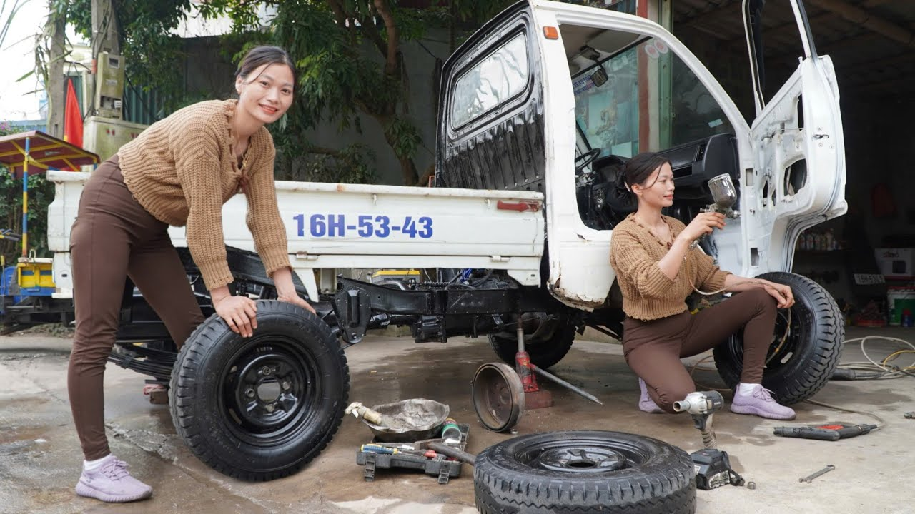 She restored a Suzuki mini truck’s cabin and brakes to like-new condition
