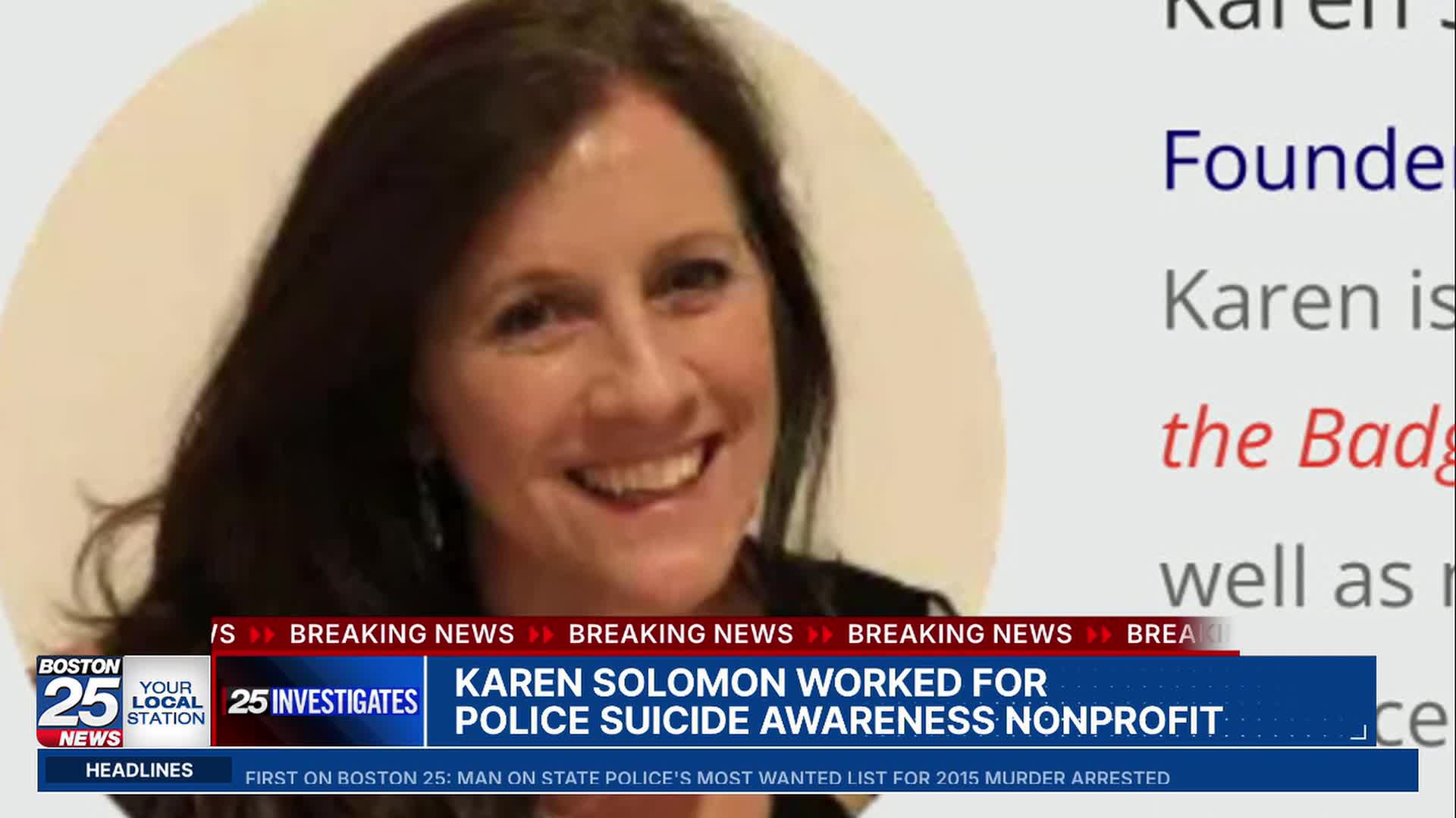 25 Investigates: Woman sought in Worcester officer death founded police suicide awareness nonprofit