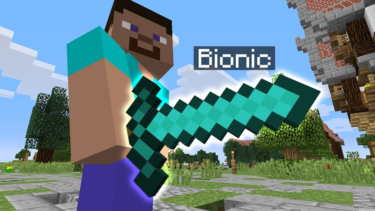 I secretly disguised as a sword in Minecraft hide & seek