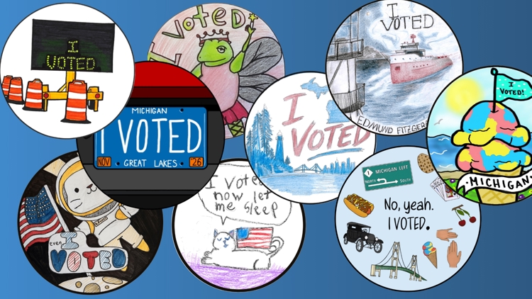 'I Voted' sticker design contest winners for 2026