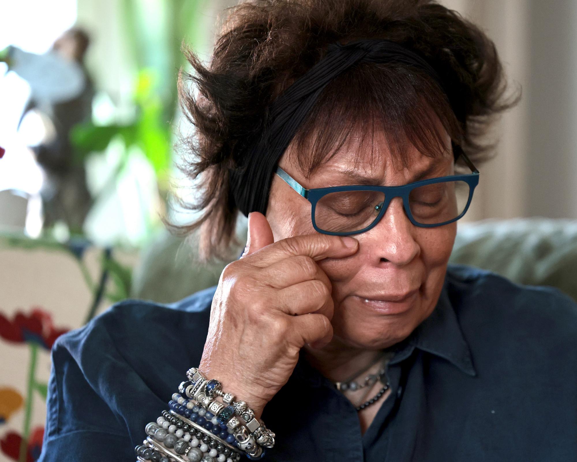 ‘An individual’s life is at stake at my age. It is hell.’ Joyce Thomas, 78, who has lived in Sweden for 22 years but must now leave. Photograph: Helena Karlsson/Helena Karlsson/NWT