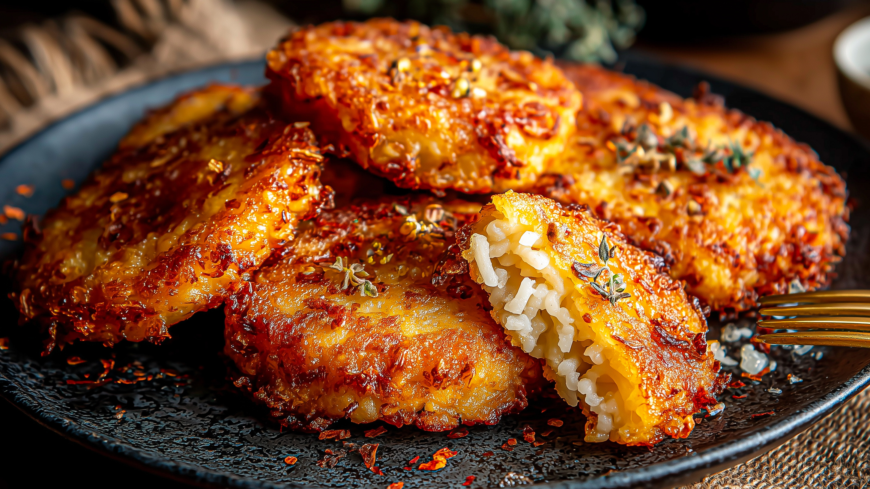When I have leftover rice, I make these! So easy and delicious