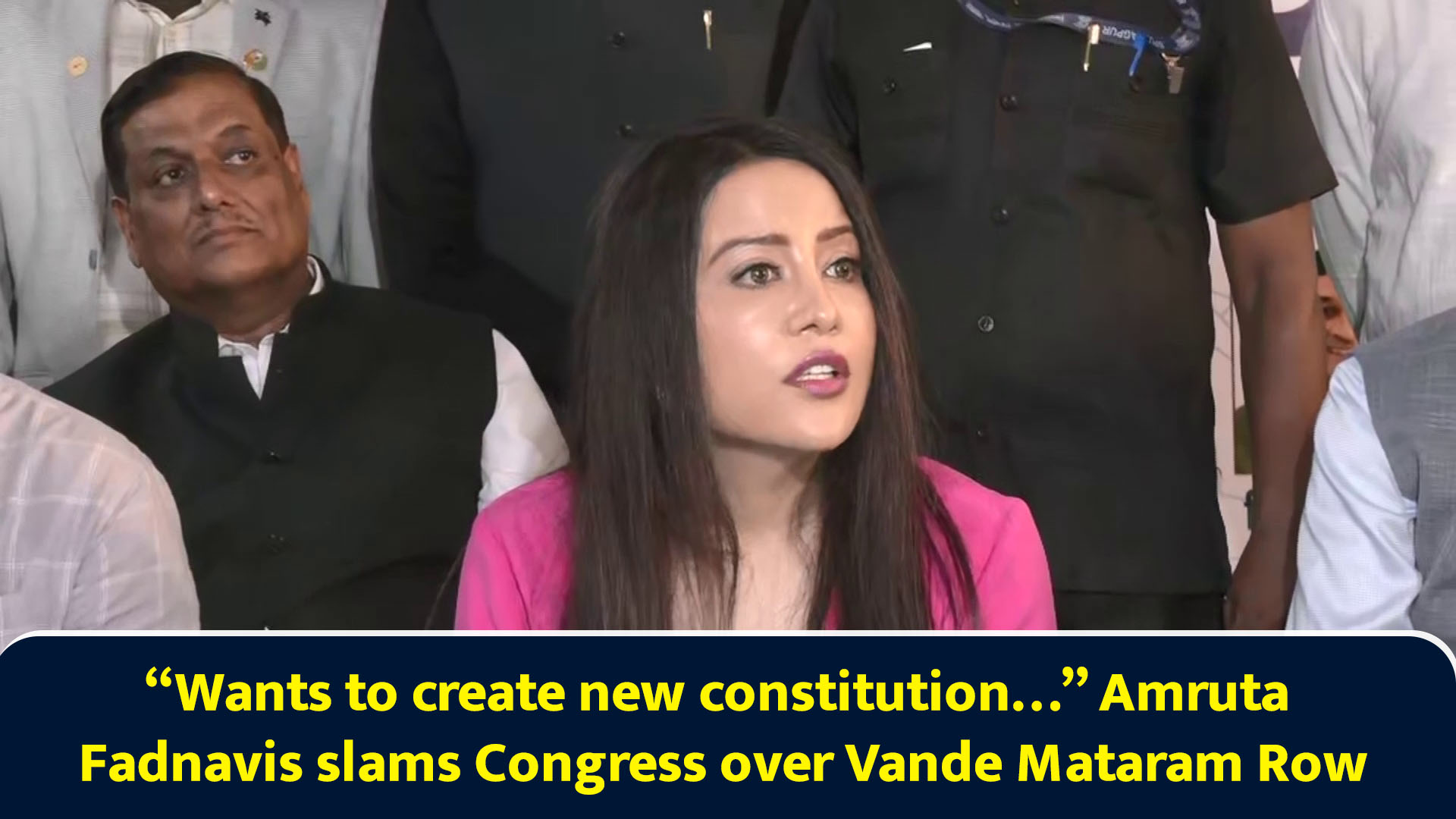 Wants to create new constitution... Amruta Fadnavis slams Congress over ...