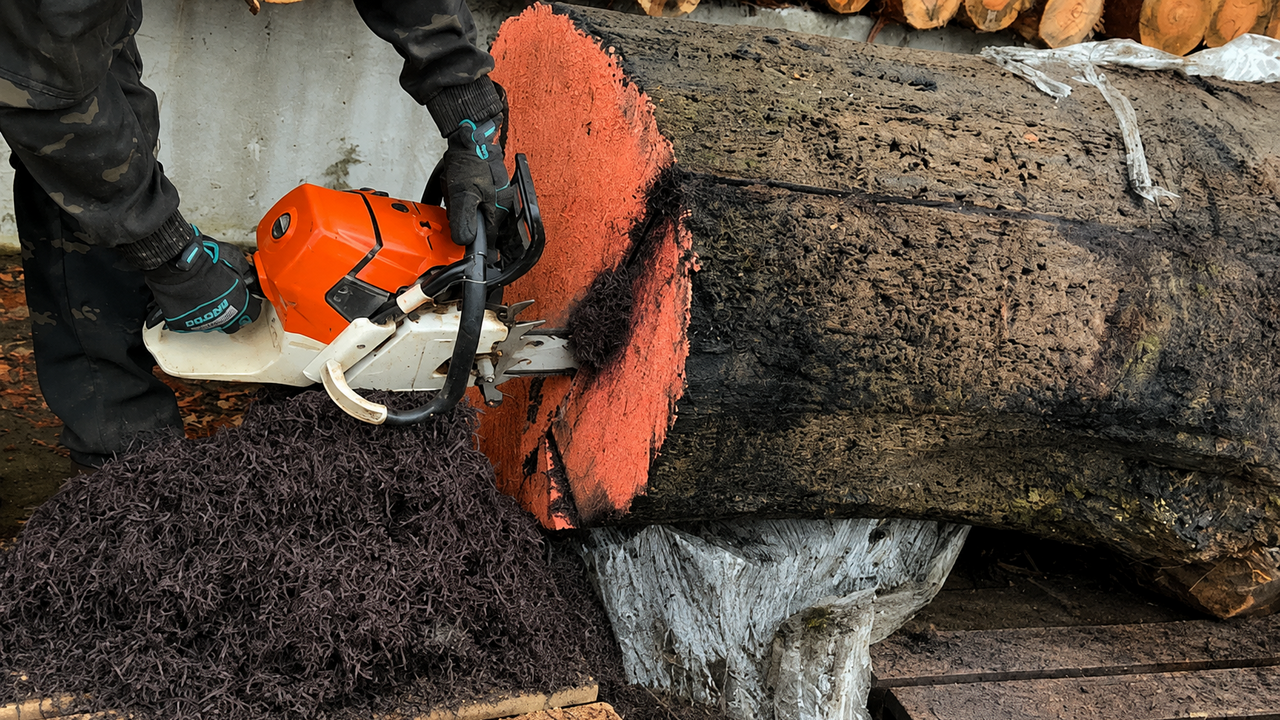 5,000-year-old bog oak reveals a dark, striking texture hidden for ...