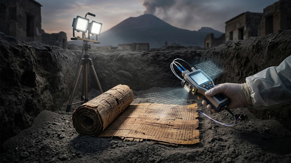 What scientists found inside the scrolls buried by Mount Vesuvius