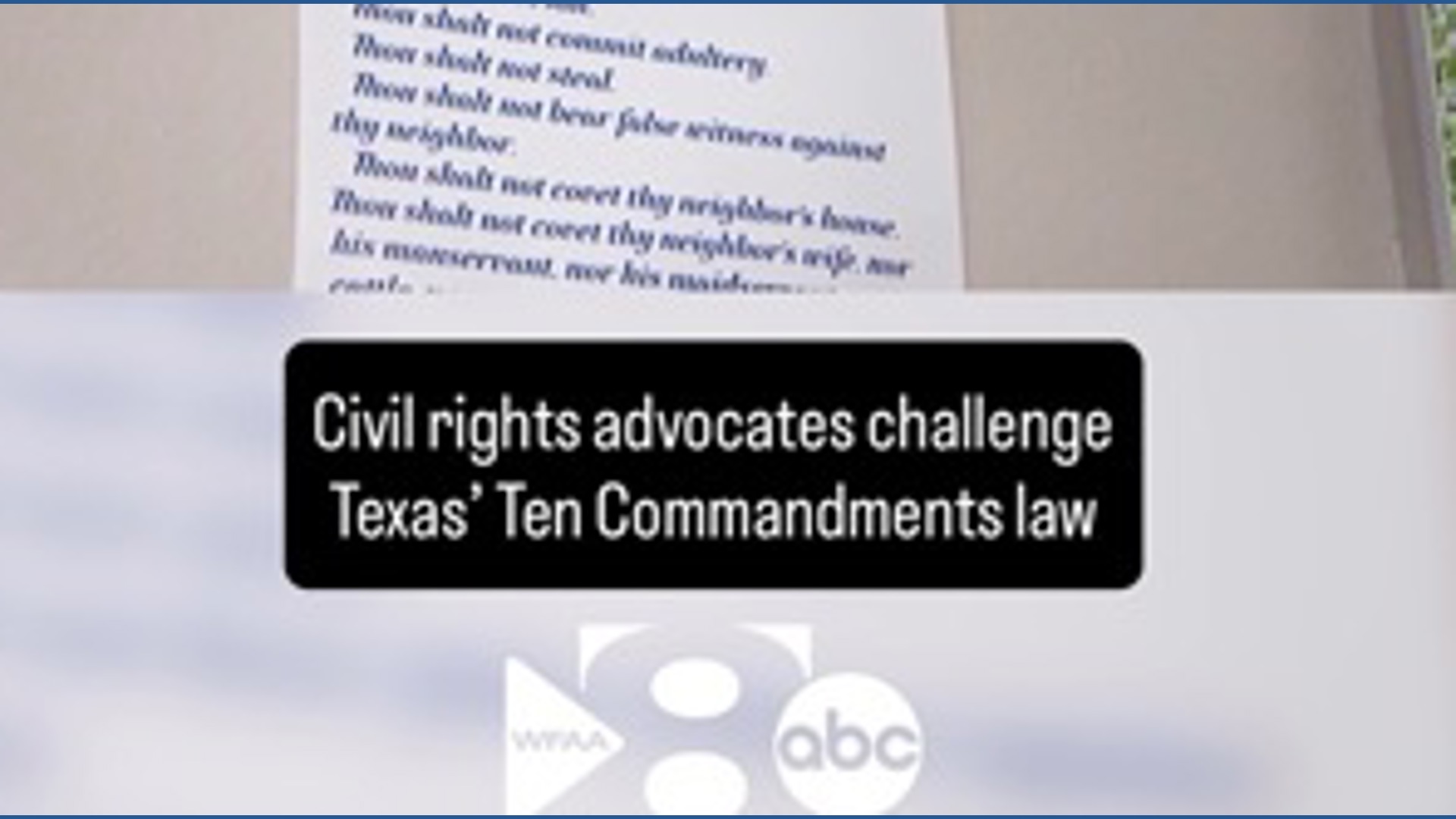 Civil rights advocates challenge Texas’ Ten Commandments law