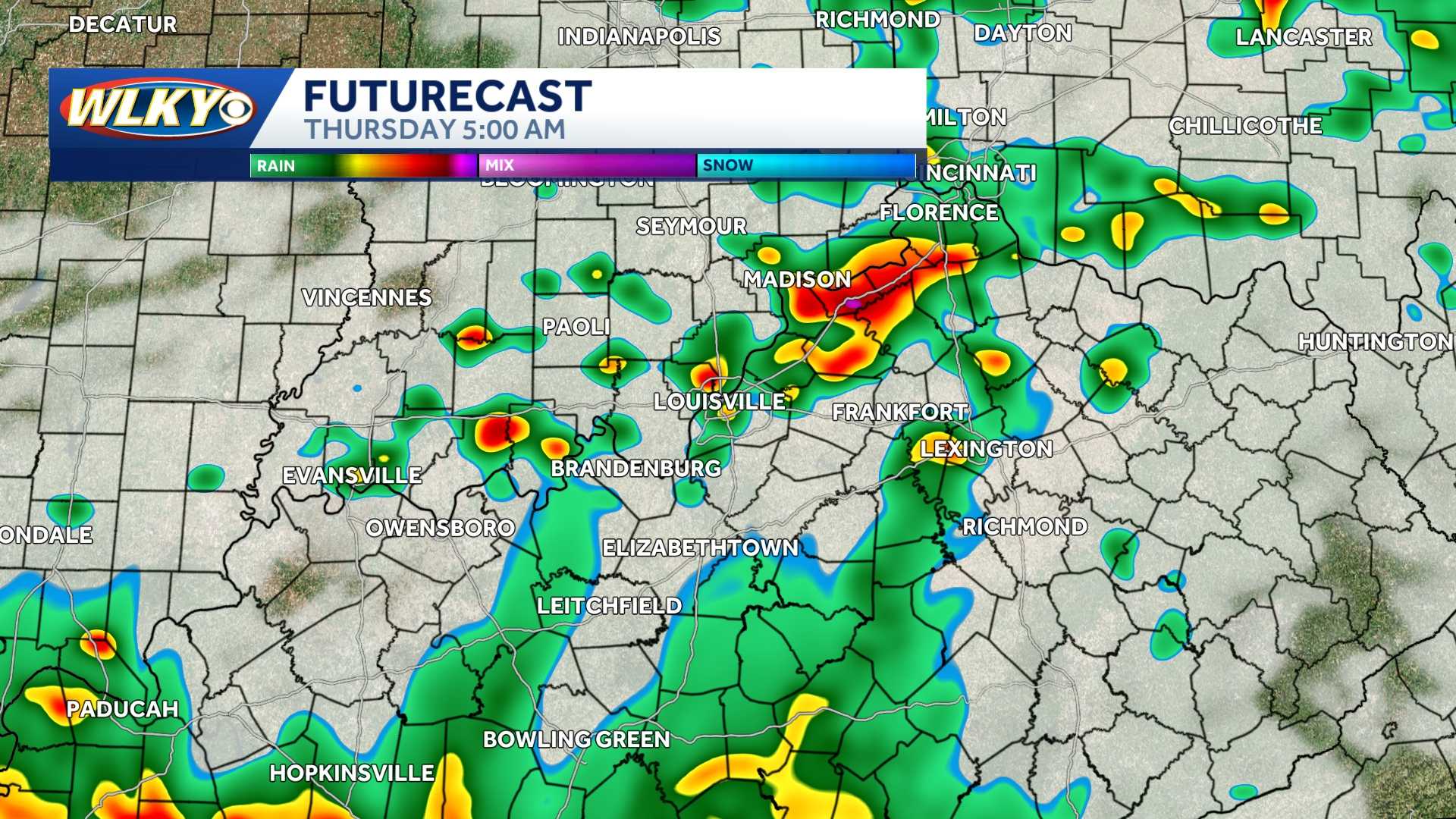 Next chance for impact weather: Wednesday night into Thursday