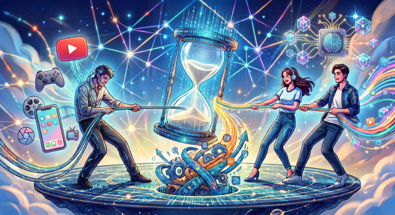AI content challenges games, OTT, short-form in attention economy