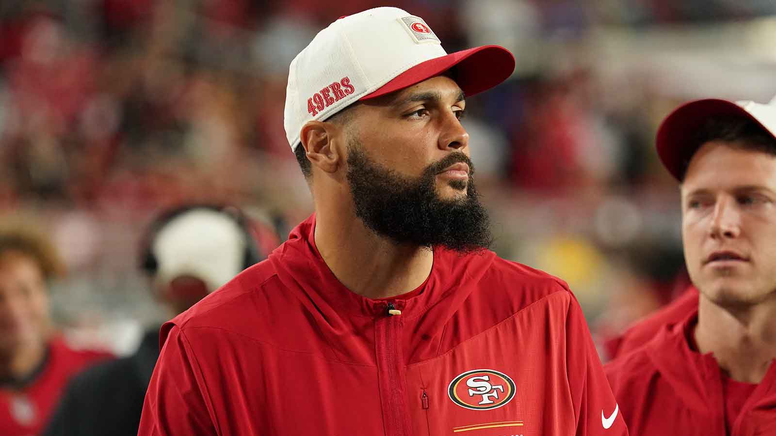 What 49ers’ Kyle Shanahan said about Mike Evans’ hip injury