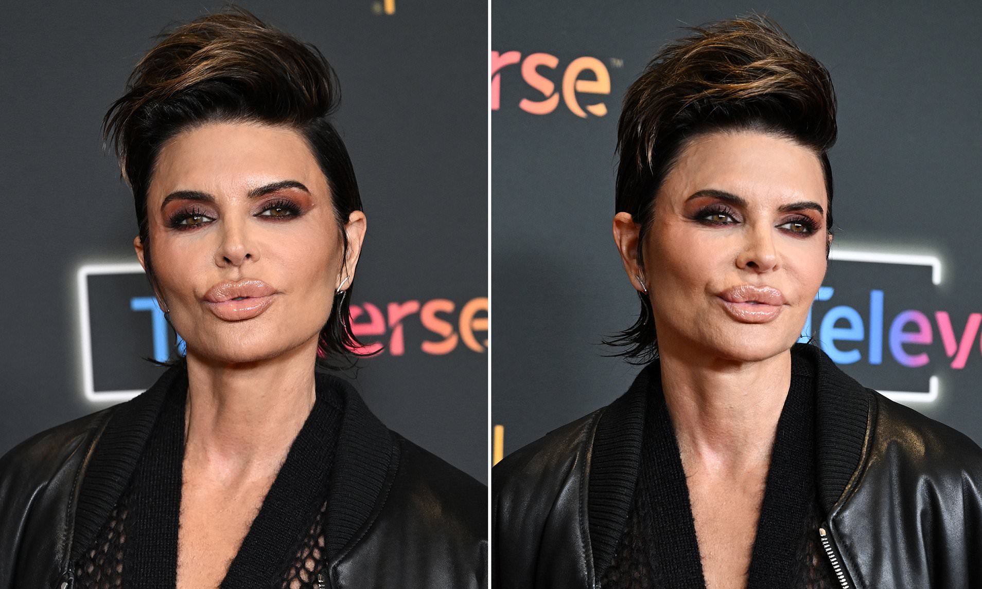 Lisa Rinna shows off her very plump pout on the red carpet as she addresses rumors of RHOBH return