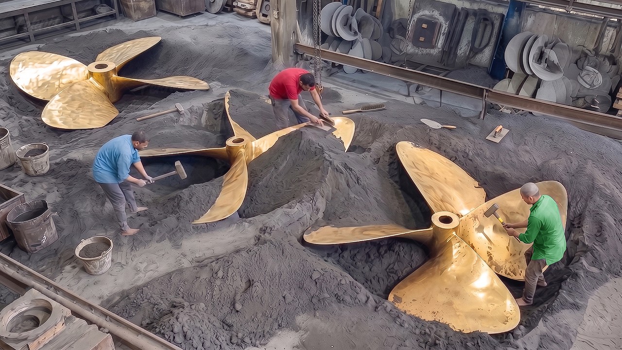 This village forges giant ship propellers by hand from scratch