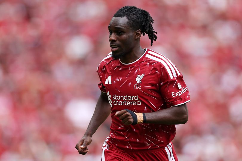 Jeremie Frimpong of Liverpool during a preseason friendly
