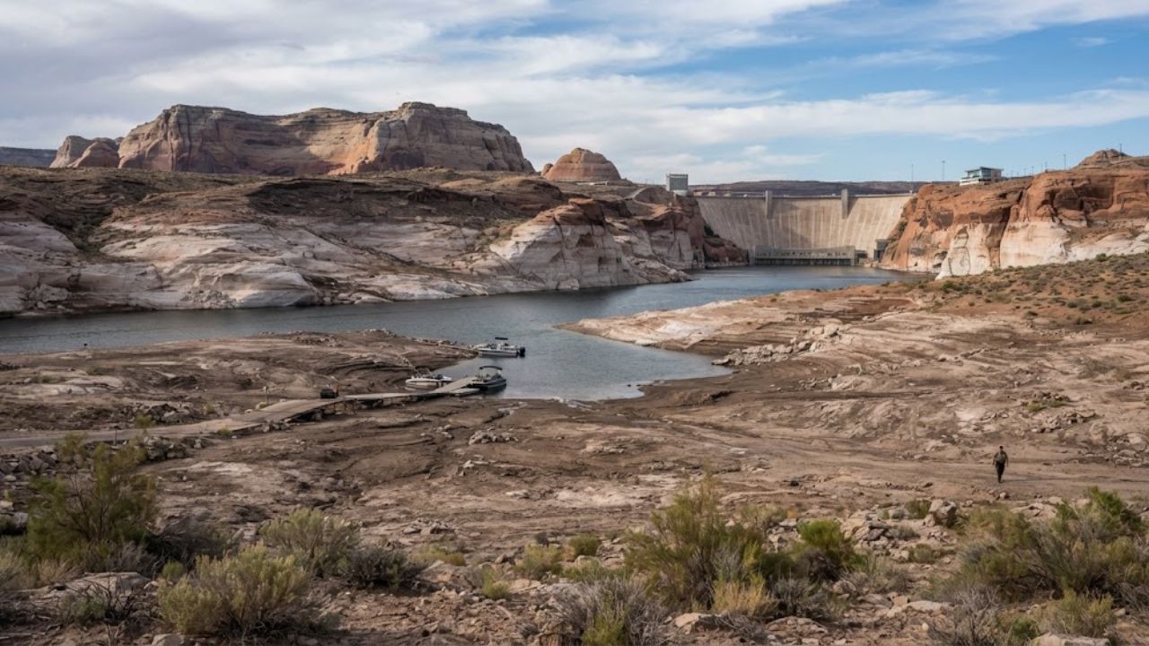 Lake Powell hits record low as Colorado River crisis deepens