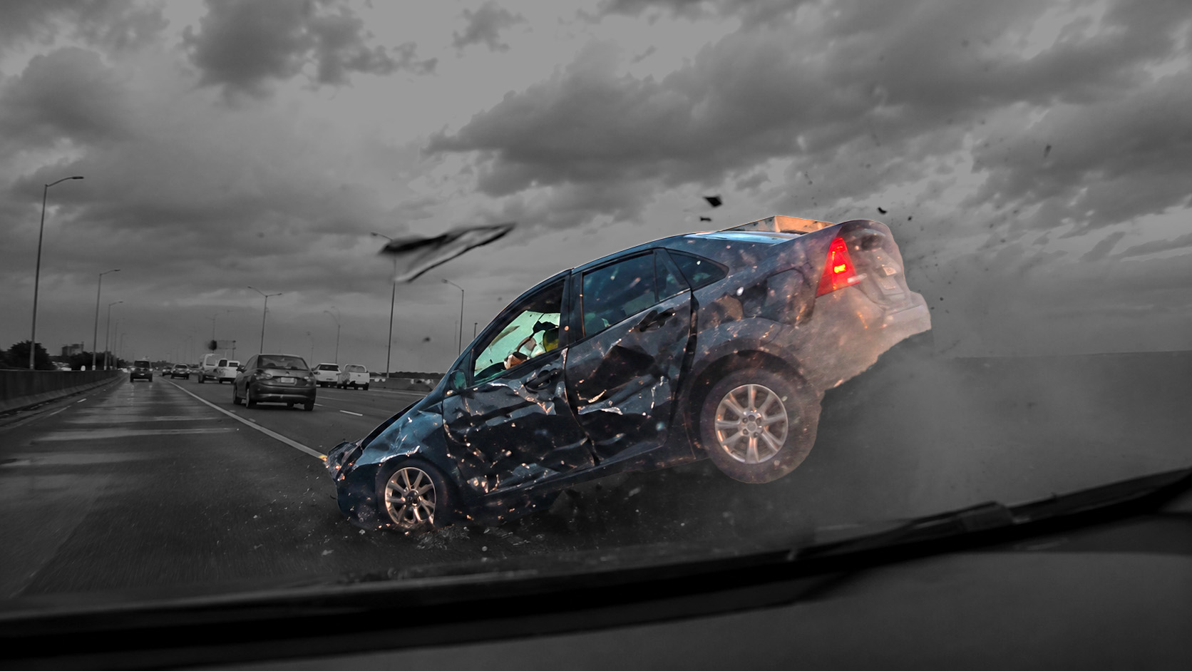 Crash caught on camera