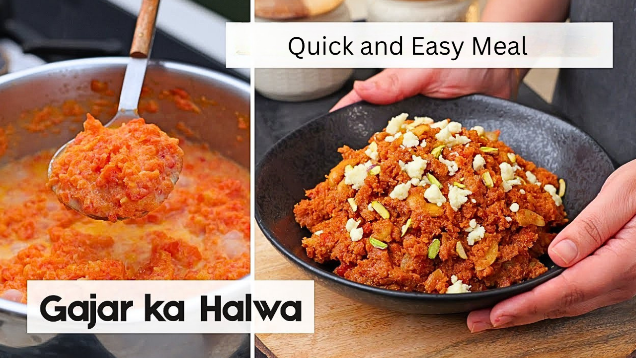 Pressure cooker gajar halwa without grating