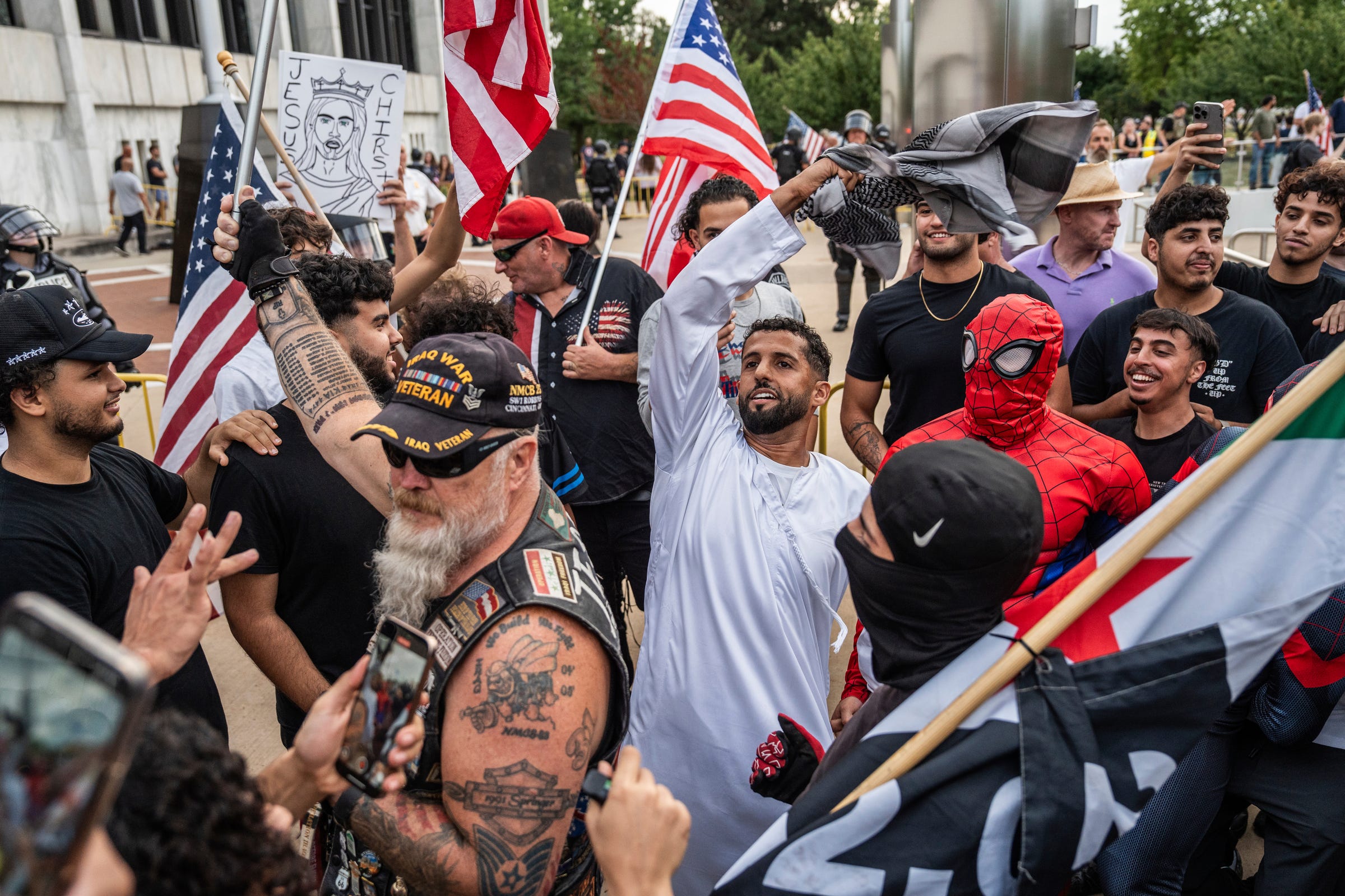 Multiple arrested at anti-Muslim rally outside Dearborn City Council meeting