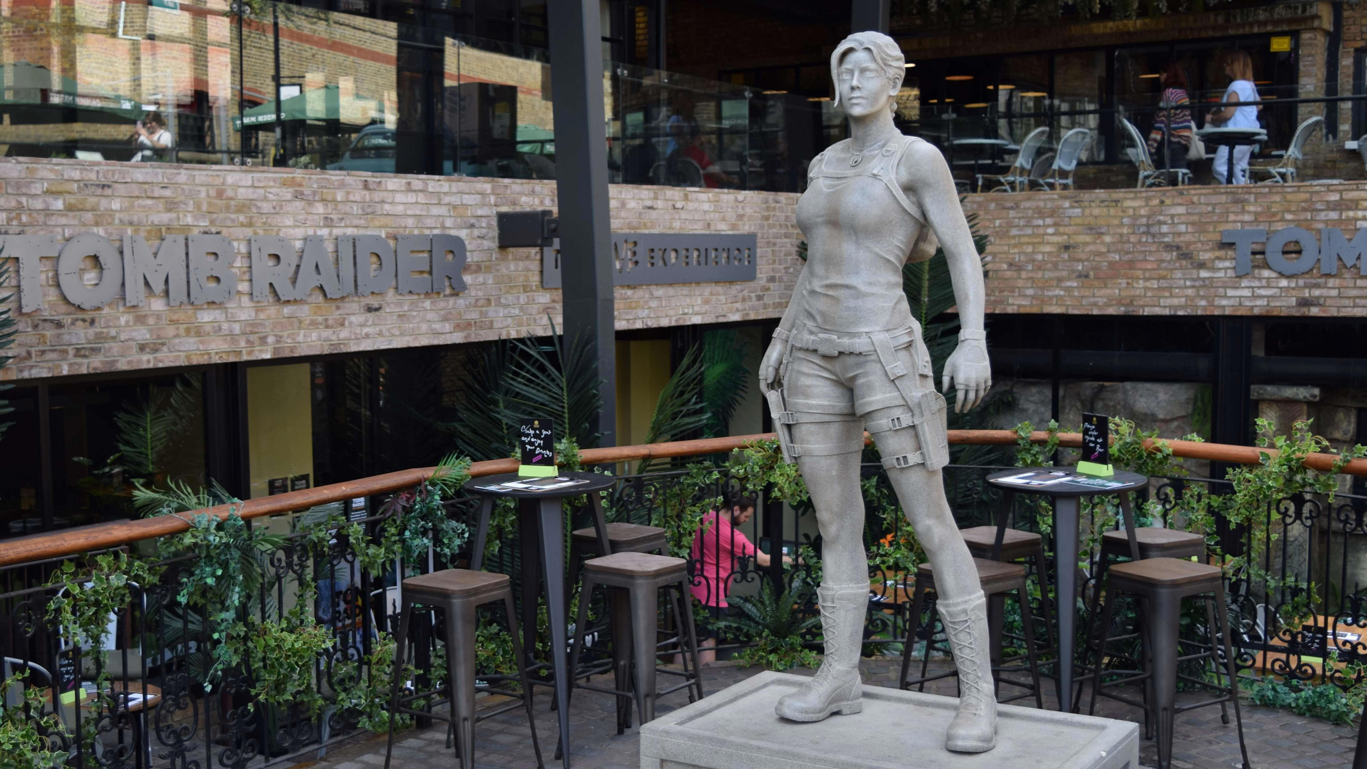 Lara Croft statue arrives in city ahead of installation