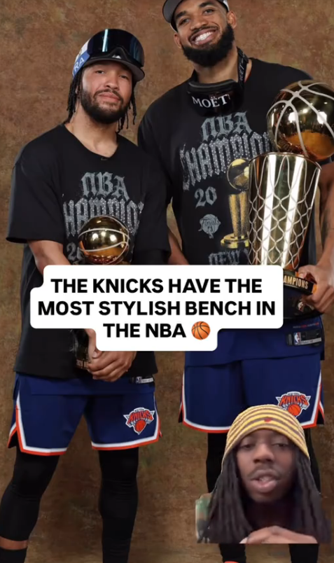 Knicks championship style bench highlights