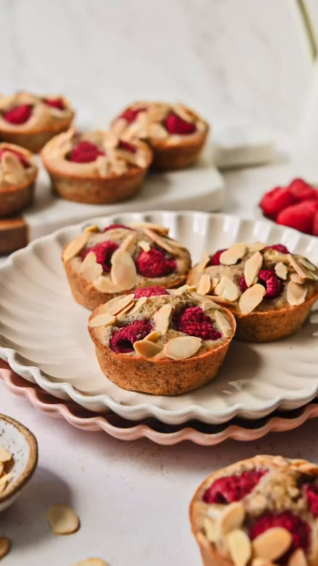 These raspberry financier muffins taste like a French bakery secret