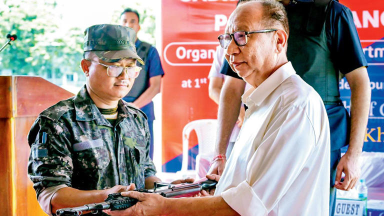 Manipur: 46 KCP militants surrender, CM promises livelihood support