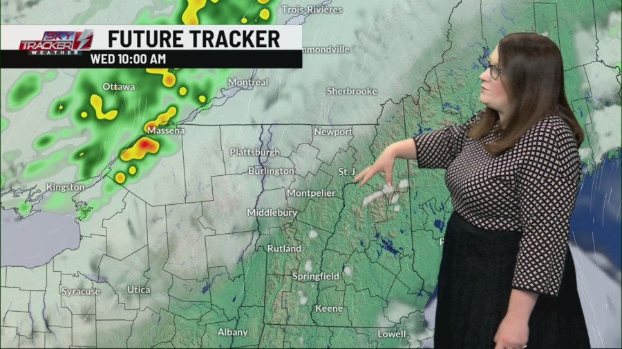 Showers move through Wednesday