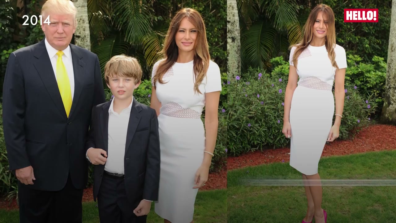 Watch: Melania Trump's then-and-now transformation