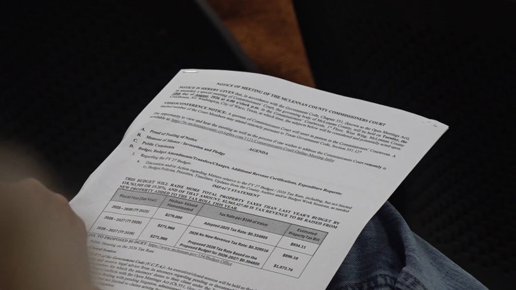 'This is all formality at this point' | McLennan County residents push back on proposed property tax increase