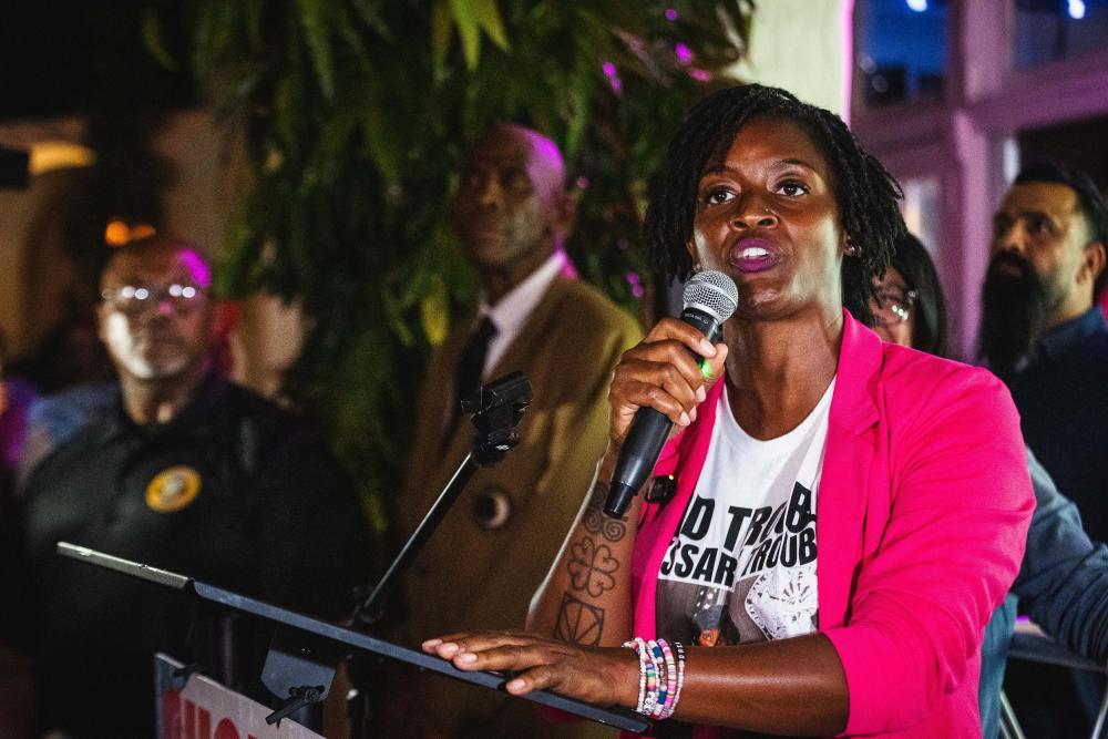 Democratic socialist Angie Nixon scores surprise primary win in Florida US Senate race