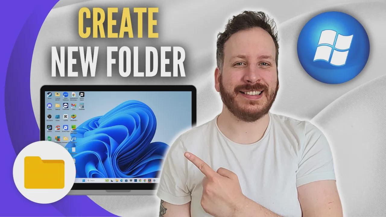 How to create a new folder in laptop