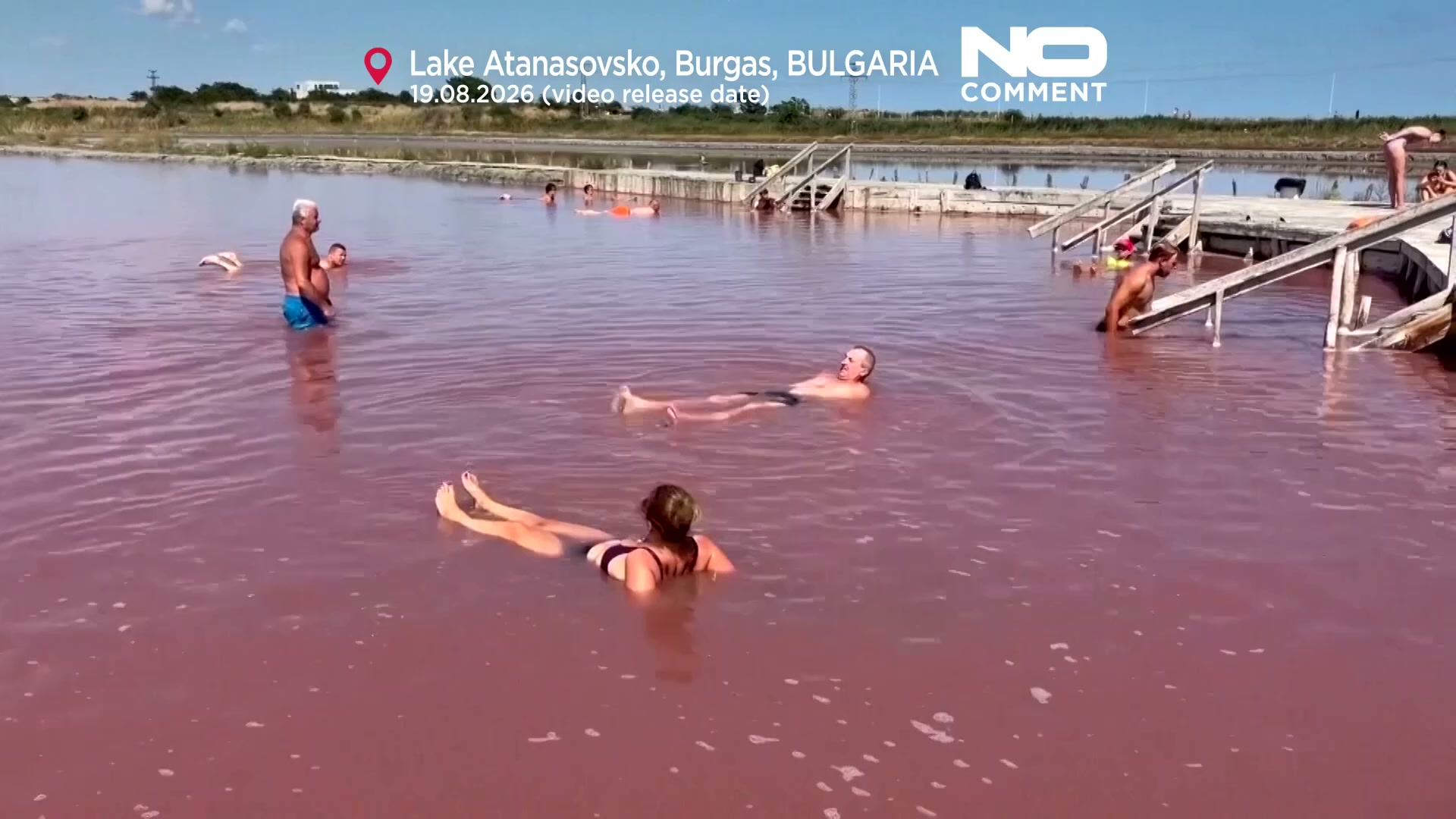Mud baths and red water: Inside Bulgaria's Lake Atanasovsko